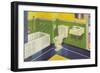 Colorful Bathroom-null-Framed Art Print