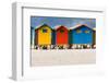 Colorful Beach Huts at Muizenberg Beach-impalastock-Framed Photographic Print