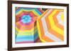 Colorful beach umbrellas-Lisa S. Engelbrecht-Framed Photographic Print
