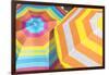 Colorful beach umbrellas-Lisa S. Engelbrecht-Framed Photographic Print