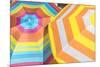 Colorful beach umbrellas-Lisa S. Engelbrecht-Mounted Premium Photographic Print