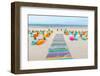 Colorful Beach Walkway Vietnam-Richard Silver-Framed Photographic Print