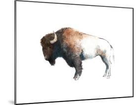 Colorful Bison Dark Brown-Avery Tillmon-Mounted Art Print