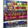 Colorful Blankets at Indigenous Market in Pisac, Peru-Miva Stock-Mounted Photographic Print