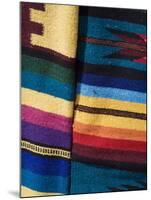 Colorful Blankets in the Artisans Market, Progreso, Yucatan, Mexico-Julie Eggers-Mounted Photographic Print