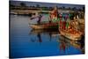 Colorful Boats at the Holi Festival, Vrindavan, Uttar Pradesh, India, Asia-Laura Grier-Stretched Canvas