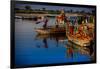 Colorful Boats at the Holi Festival, Vrindavan, Uttar Pradesh, India, Asia-Laura Grier-Framed Photographic Print