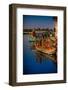 Colorful Boats at the Holi Festival, Vrindavan, Uttar Pradesh, India, Asia-Laura Grier-Framed Photographic Print