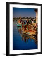 Colorful Boats at the Holi Festival, Vrindavan, Uttar Pradesh, India, Asia-Laura Grier-Framed Photographic Print