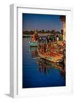 Colorful Boats at the Holi Festival, Vrindavan, Uttar Pradesh, India, Asia-Laura Grier-Framed Photographic Print