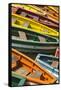 Colorful Boats, Manila, Philippines-Keren Su-Framed Stretched Canvas