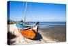 Colorful Boats on the Beach, Torreira, Aveiro, Beira, Portugal, Europe-G and M Therin-Weise-Stretched Canvas