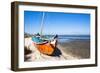 Colorful Boats on the Beach, Torreira, Aveiro, Beira, Portugal, Europe-G and M Therin-Weise-Framed Photographic Print