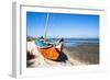 Colorful Boats on the Beach, Torreira, Aveiro, Beira, Portugal, Europe-G and M Therin-Weise-Framed Photographic Print