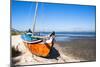 Colorful Boats on the Beach, Torreira, Aveiro, Beira, Portugal, Europe-G and M Therin-Weise-Mounted Photographic Print