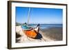 Colorful Boats on the Beach, Torreira, Aveiro, Beira, Portugal, Europe-G and M Therin-Weise-Framed Photographic Print