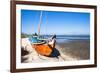 Colorful Boats on the Beach, Torreira, Aveiro, Beira, Portugal, Europe-G and M Therin-Weise-Framed Photographic Print