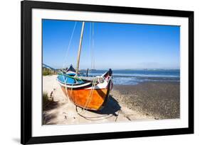 Colorful Boats on the Beach, Torreira, Aveiro, Beira, Portugal, Europe-G and M Therin-Weise-Framed Photographic Print