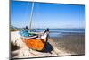 Colorful Boats on the Beach, Torreira, Aveiro, Beira, Portugal, Europe-G and M Therin-Weise-Mounted Photographic Print