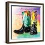 Colorful Boots-OnRei-Framed Art Print