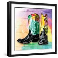 Colorful Boots-OnRei-Framed Art Print
