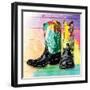 Colorful Boots-OnRei-Framed Art Print