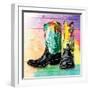 Colorful Boots-OnRei-Framed Art Print