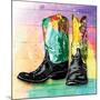 Colorful Boots-OnRei-Mounted Art Print