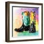 Colorful Boots-OnRei-Framed Art Print