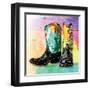 Colorful Boots-OnRei-Framed Art Print