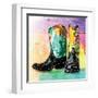 Colorful Boots-OnRei-Framed Art Print