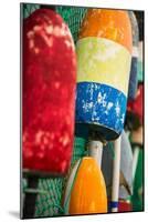 Colorful Bouys-Lantern Press-Mounted Art Print