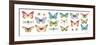 Colorful Breeze Bright Butterflies and Bugs-Lisa Audit-Framed Premium Giclee Print