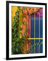 Colorful Building Detail, Barra De Navidad, Jalisco, Mexico-Walter Bibikow-Framed Photographic Print