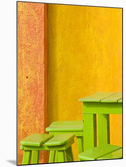 Colorful Building Detail, Barra De Navidad, Jalisco, Mexico-Walter Bibikow-Mounted Photographic Print