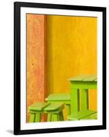 Colorful Building Detail, Barra De Navidad, Jalisco, Mexico-Walter Bibikow-Framed Photographic Print