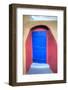 Colorful Building in Oia on Santorini in the Greek Isles-Darrell Gulin-Framed Photographic Print