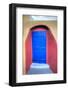 Colorful Building in Oia on Santorini in the Greek Isles-Darrell Gulin-Framed Photographic Print