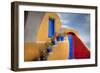 Colorful Building in Oia on Santorini in the Greek Isles-Darrell Gulin-Framed Photographic Print
