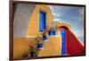 Colorful Building in Oia on Santorini in the Greek Isles-Darrell Gulin-Framed Photographic Print