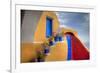 Colorful Building in Oia on Santorini in the Greek Isles-Darrell Gulin-Framed Photographic Print