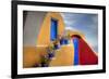 Colorful Building in Oia on Santorini in the Greek Isles-Darrell Gulin-Framed Photographic Print