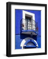 Colorful Building with Iron Balcony, Guanajuato, Mexico-Julie Eggers-Framed Photographic Print