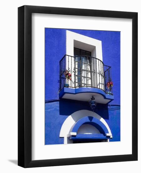 Colorful Building with Iron Balcony, Guanajuato, Mexico-Julie Eggers-Framed Photographic Print