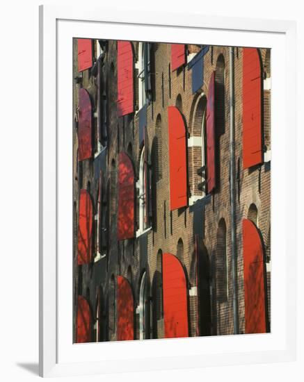 Colorful Buildings, Amsterdam, Netherlands-Keren Su-Framed Photographic Print