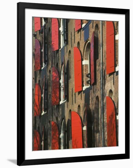 Colorful Buildings, Amsterdam, Netherlands-Keren Su-Framed Photographic Print