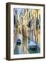 Colorful buildings and poles reflection, Venice, Italy-William Perry-Framed Photographic Print