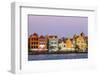 Colorful buildings, architecture in capital city Willemstad, Curacao.-Michael DeFreitas-Framed Photographic Print