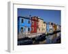 Colorful Buildings at Burano Island, Venice Lagoon, Venice, Veneto, Italy-Carlo Morucchio-Framed Photographic Print