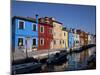 Colorful Buildings at Burano Island, Venice Lagoon, Venice, Veneto, Italy-Carlo Morucchio-Mounted Photographic Print